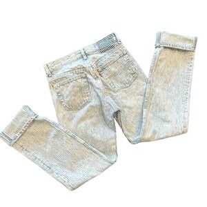 Levis 501‎ Redline Vintage 80s W29 L34 Striped Ghost Wash High Waisted USA